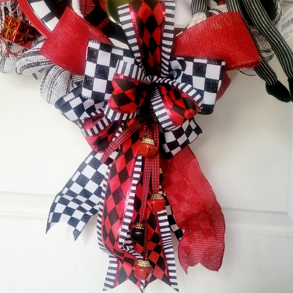 Host Pick Nightmare Before Christmas Wreath Genuine Disney Doll Plaque Deco Mesh - Picture 8 of 12